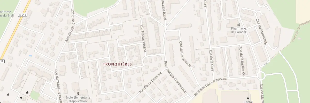 Plan du 6 Rue Hector Berlioz à Aurillac