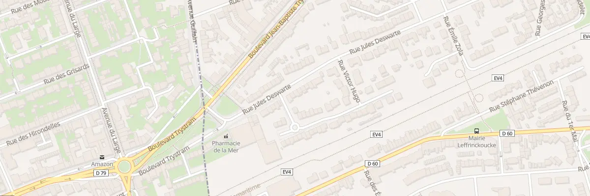 Plan du 70 Rue Jules Deswarte à Leffrinckoucke