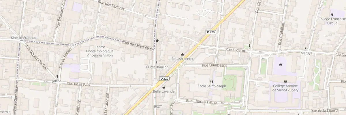 Plan du 95 Av de la République à Vincennes
