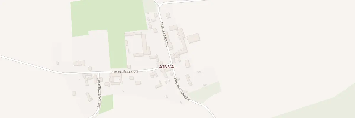 Plan du 5 Ainval à Grivesnes