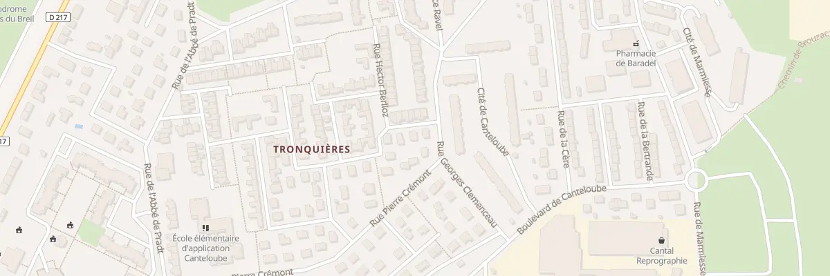Plan du 3 Rue Hector Berlioz à Aurillac