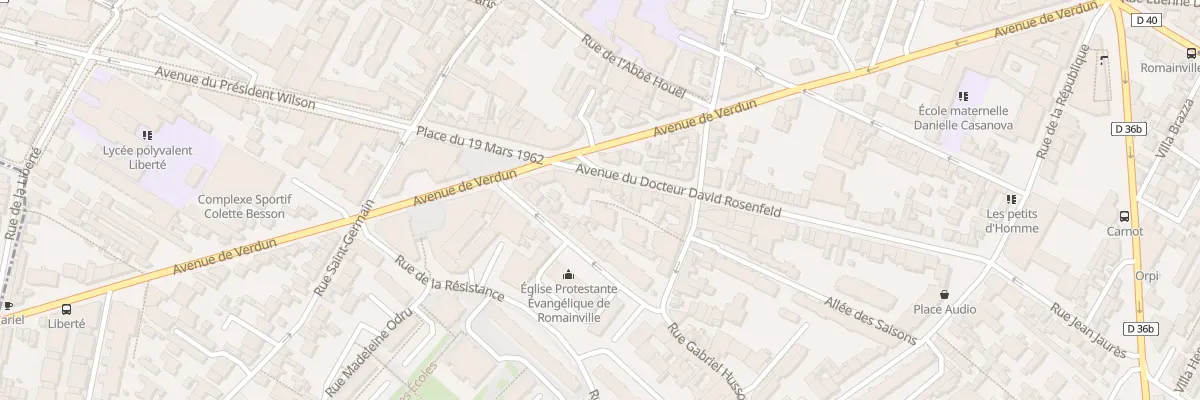 Plan du 74 Rue Gabriel Husson à Romainville