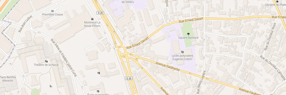 Plan du 6 Rue Ernest Savart à Montreuil