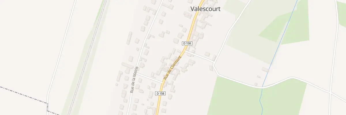 Plan du 22 Rue de Clermont à Valescourt