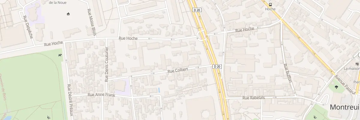 Plan du 8 Rue Colbert à Montreuil