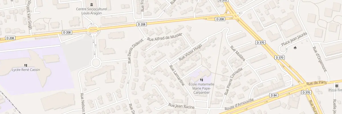Plan du 20 Rue Victor Hugo à Gonesse