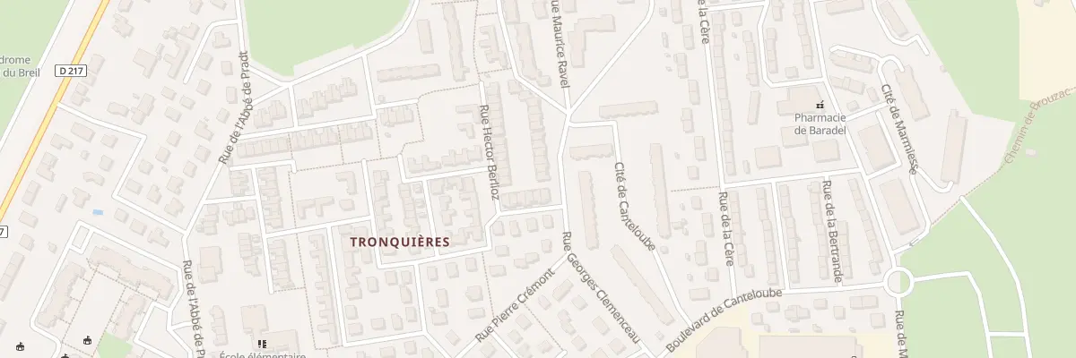 Plan du 50 Rue Georges Clémenceau à Aurillac