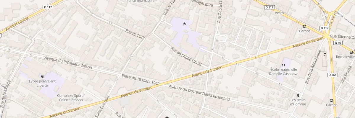 Plan du 20 Rue Abbe Houel à Romainville