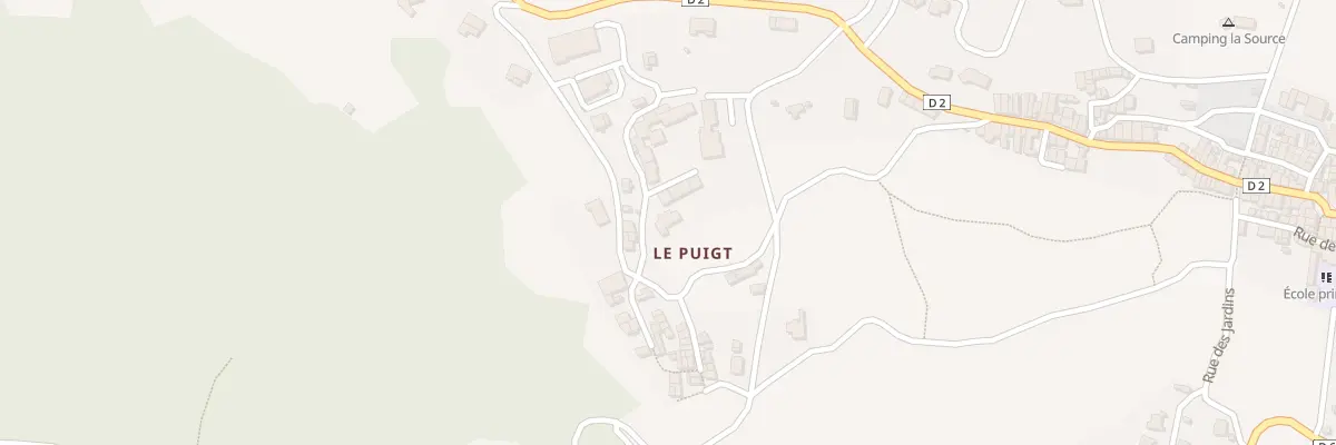 Plan du 204 Le Puigt à Sournia