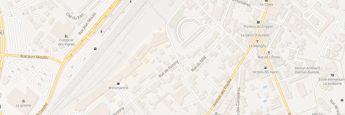Plan du 2 Rue de Firminy à Aurillac
