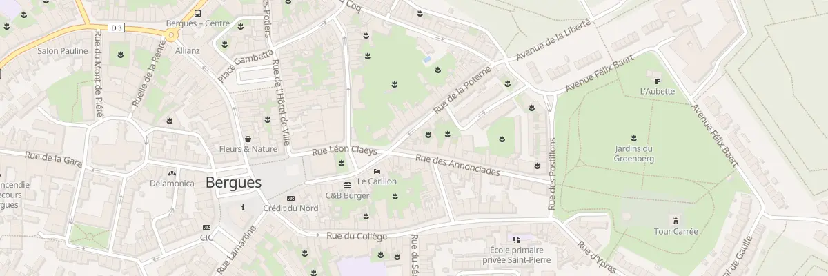 Plan du 6 Rue de la Poterne à Bergues