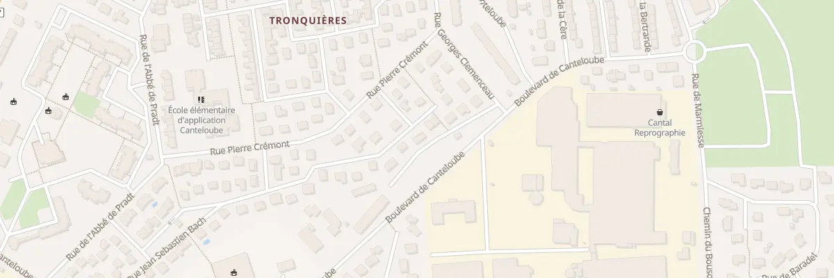 Plan du 11 Rue Jean Sébastien Bach à Aurillac