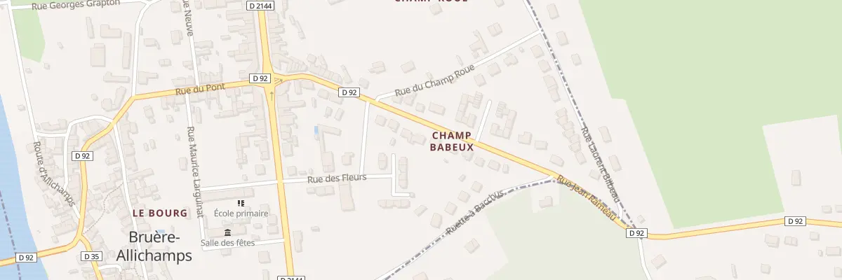 Plan du 12 Rue Jean Rameau à Bruère-Allichamps