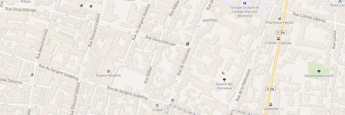 Plan du 64 Rue de Vincennes à Montreuil
