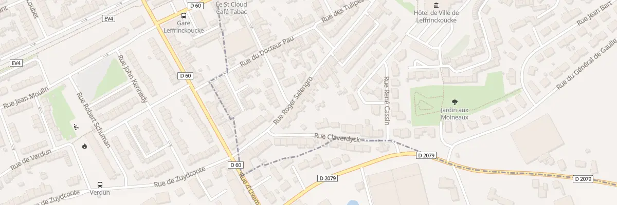 Plan du 114 Rue Roger Salengro à Leffrinckoucke