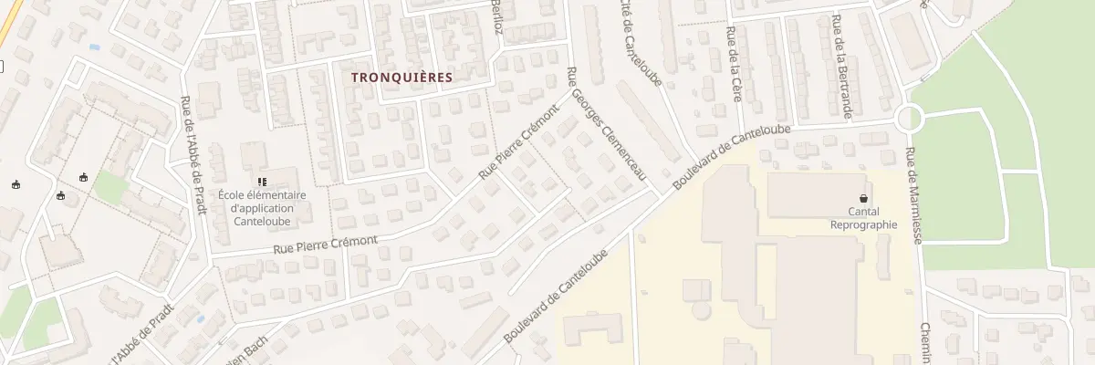 Plan du 2 Rue Jean Sébastien Bach à Aurillac