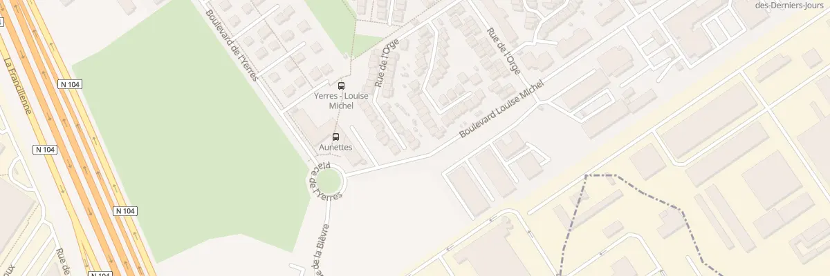 Plan du 14O Rue de l’Orge à Évry-Courcouronnes