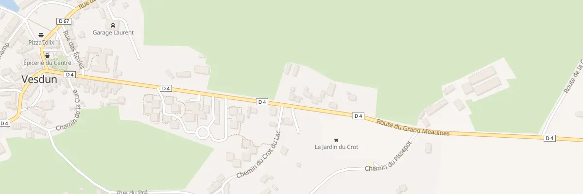 Plan du 25 Rue du Grand Meaulnes à Vesdun