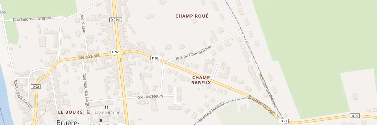 Plan du 17 Rue Jean Rameau à Bruère-Allichamps