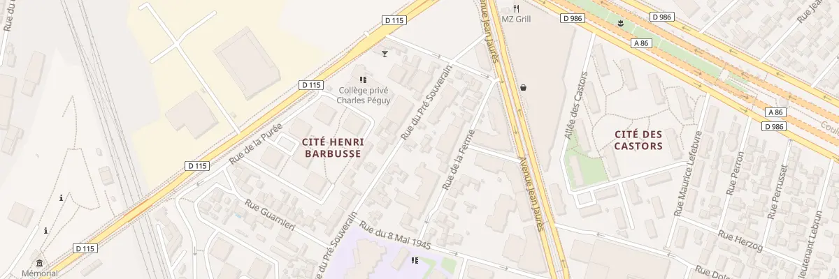 Plan du 17 Rue du Pré Souverain à Bobigny