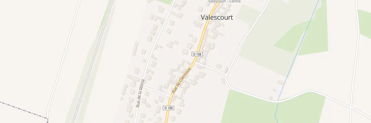 Plan du 20 Rue de Clermont à Valescourt