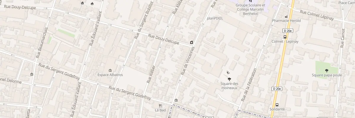 Plan du 66 Rue de Vincennes à Montreuil