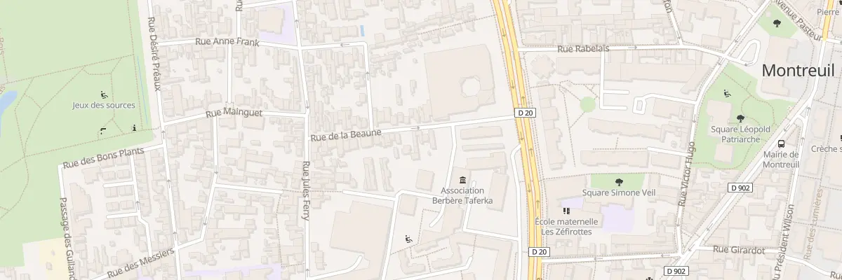 Plan du 19 Rue de la Beaune à Montreuil