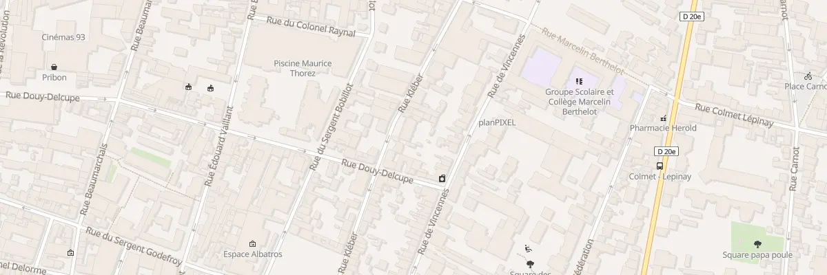 Plan du 33 Rue Kléber à Montreuil