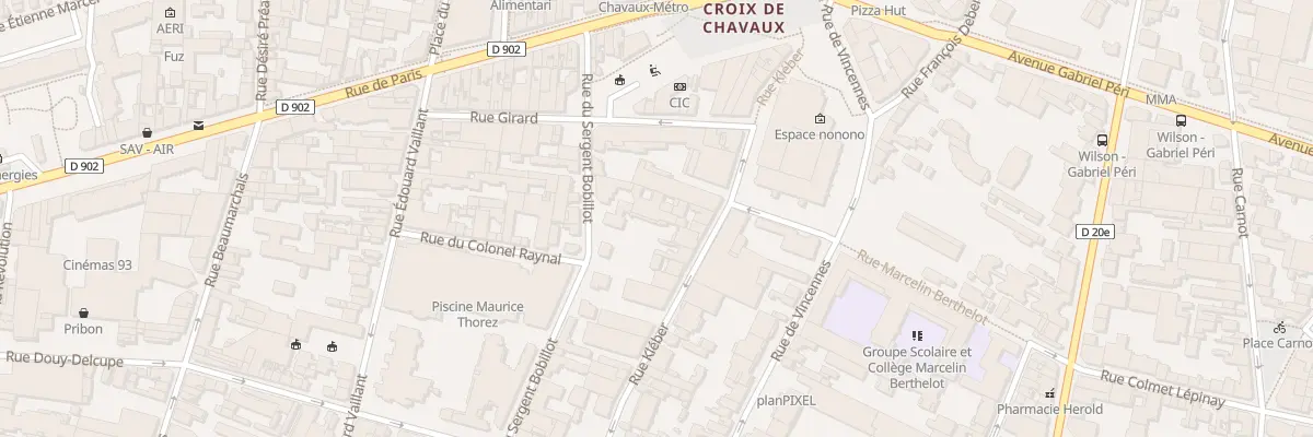 Plan du 22 Rue Kléber à Montreuil