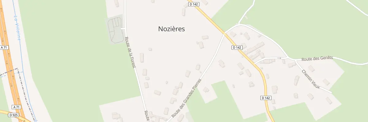 Plan du 90 Rte des Grandes Pierres à Nozières