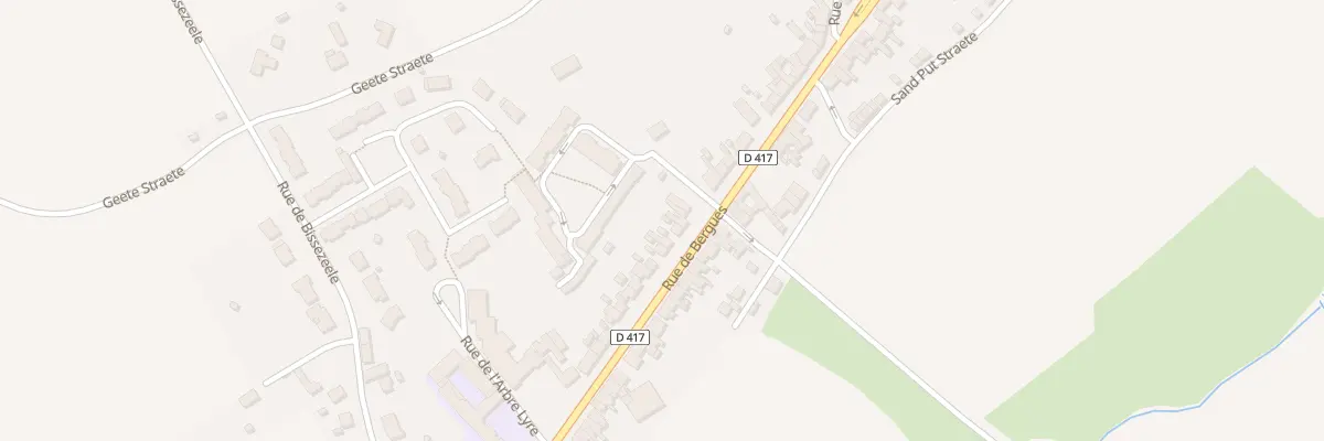 Plan du 91 Rue de Bergues à Esquelbecq