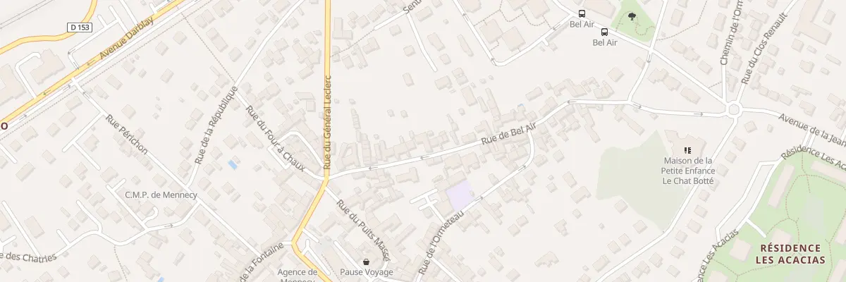 Plan du 19 Rue de Bel Air à Mennecy
