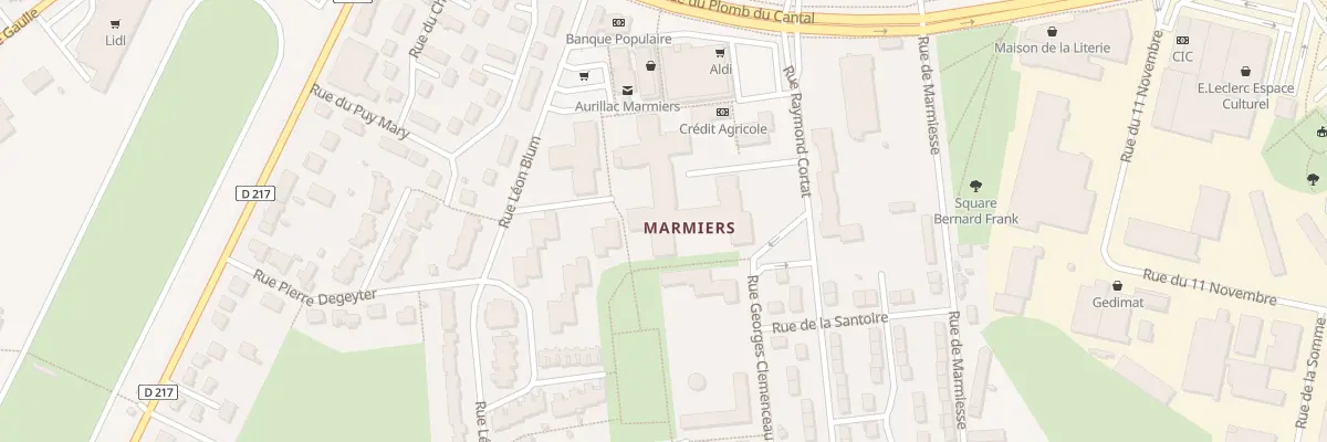 Plan du 92B Rue Léon Blum à Aurillac
