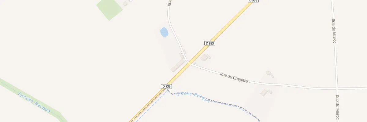 Plan du 2292 Rte Departementale 933 à Bavinchove