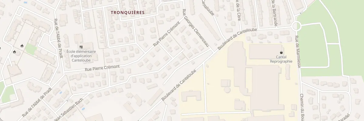 Plan du 9B Rue Jean Sébastien Bach à Aurillac