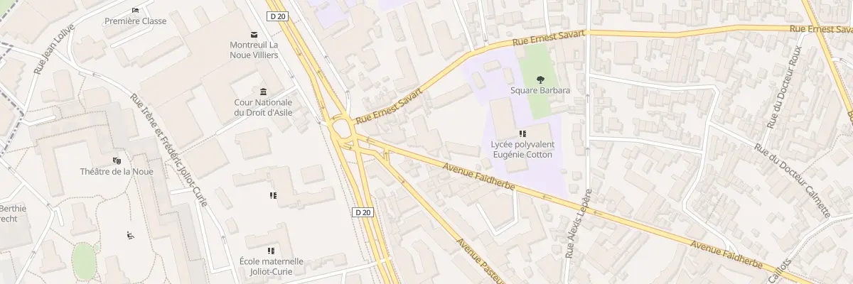 Plan du 68 Av Faidherbe à Montreuil