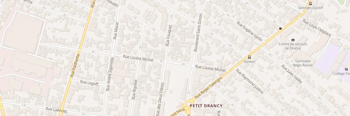 Plan du 28 Rue Louise Michel à Drancy