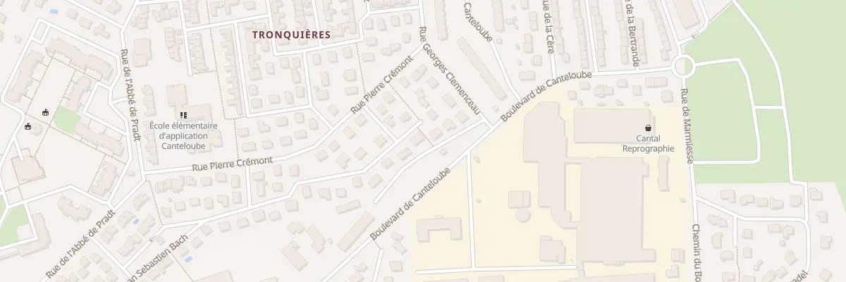 Plan du 9 Rue Jean Sébastien Bach à Aurillac