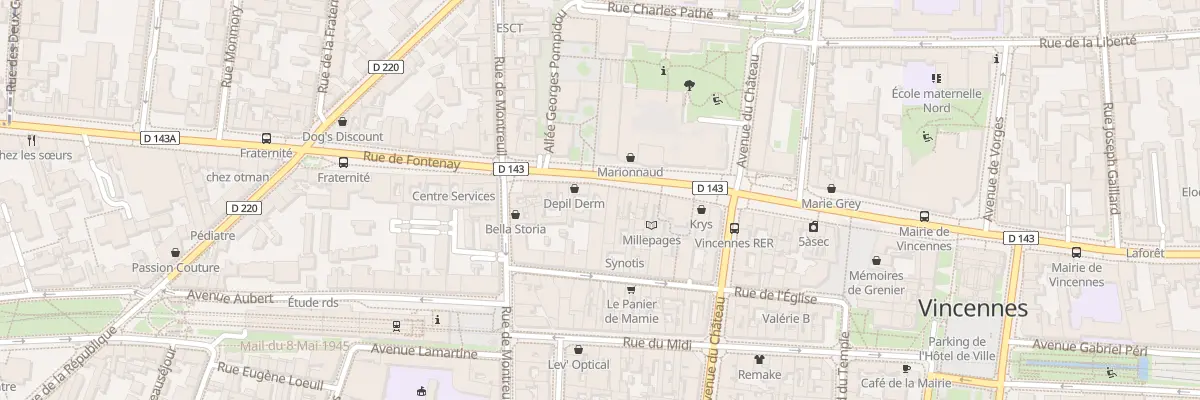 Plan du 101 Rue de Fontenay à Vincennes