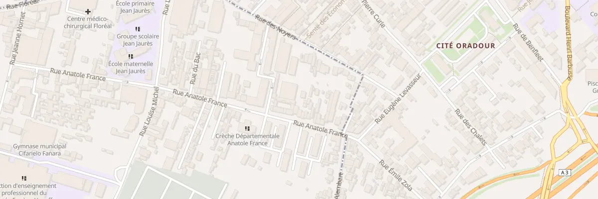 Plan du 119 Rue Anatole France à Bagnolet