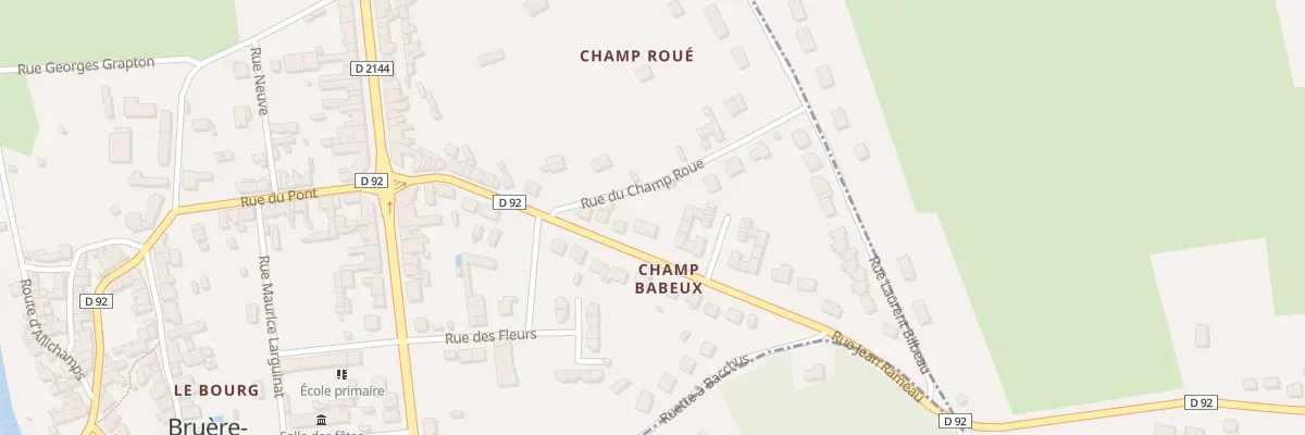 Plan du 19 Rue Jean Rameau à Bruère-Allichamps