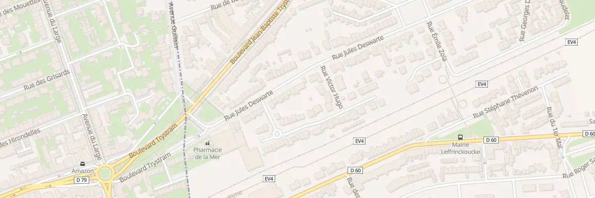Plan du 98 Rue Jules Deswarte à Leffrinckoucke