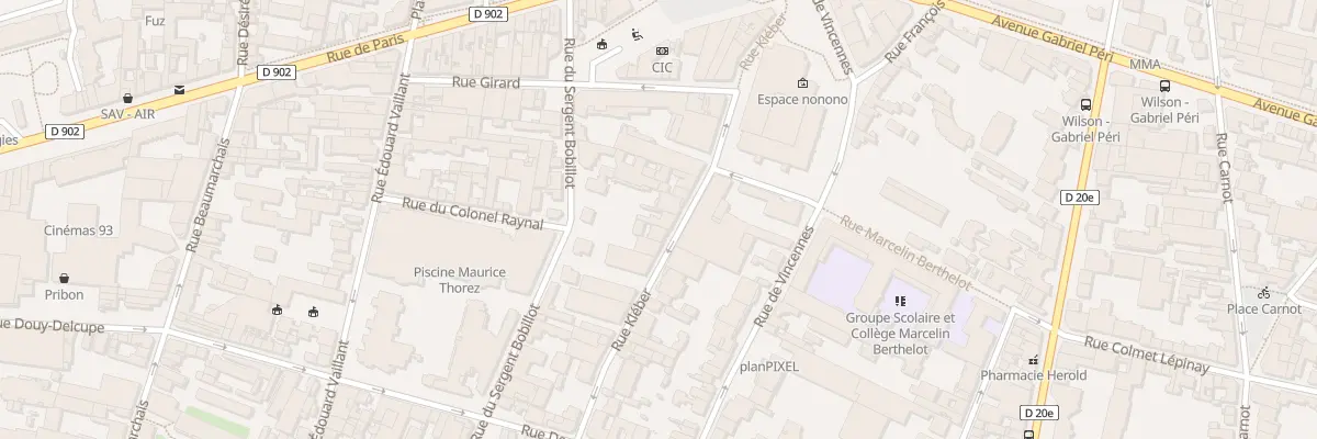 Plan du 24 Rue Kléber à Montreuil