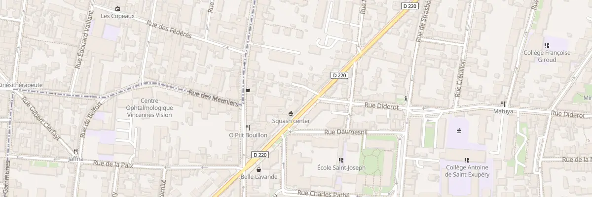 Plan du 101 Av de la République à Vincennes