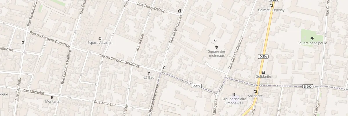 Plan du 71 Rue de Vincennes à Montreuil