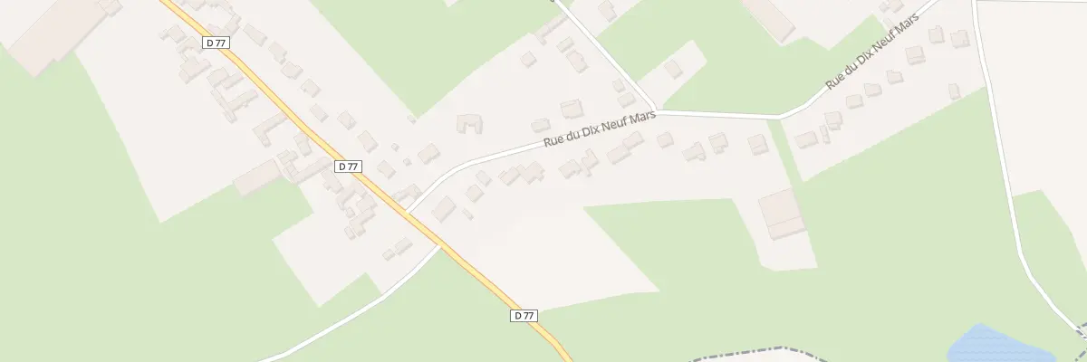 Plan du 39 Rue du Dix Neuf Mars à La Thieuloye