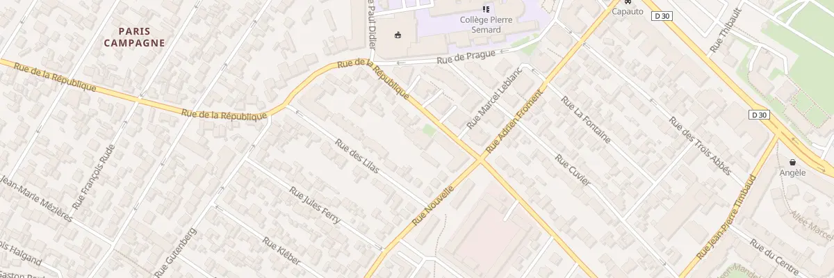 Plan du 121 Rue De La Republique à Drancy