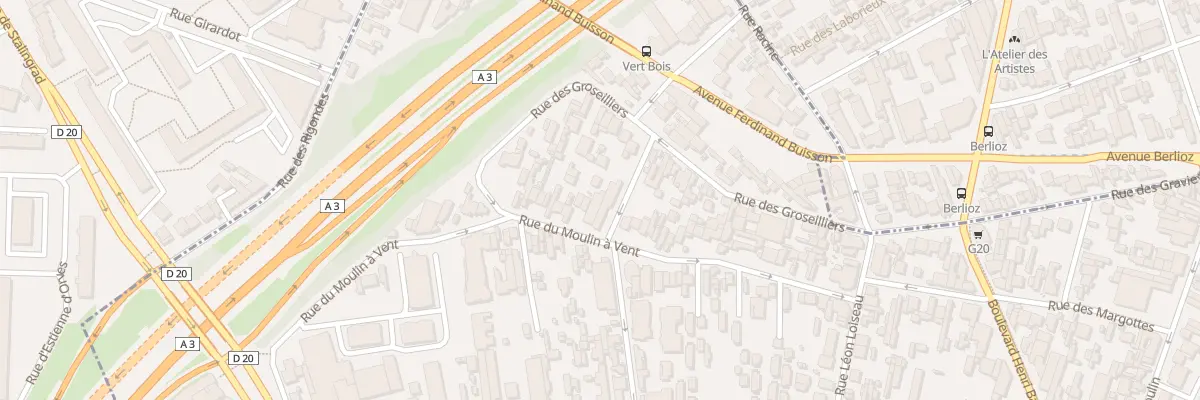 Plan du 63 Rue du Moulin a Vent à Montreuil