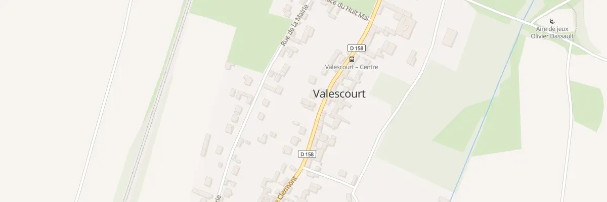 Plan du 12 Rue de Clermont à Valescourt