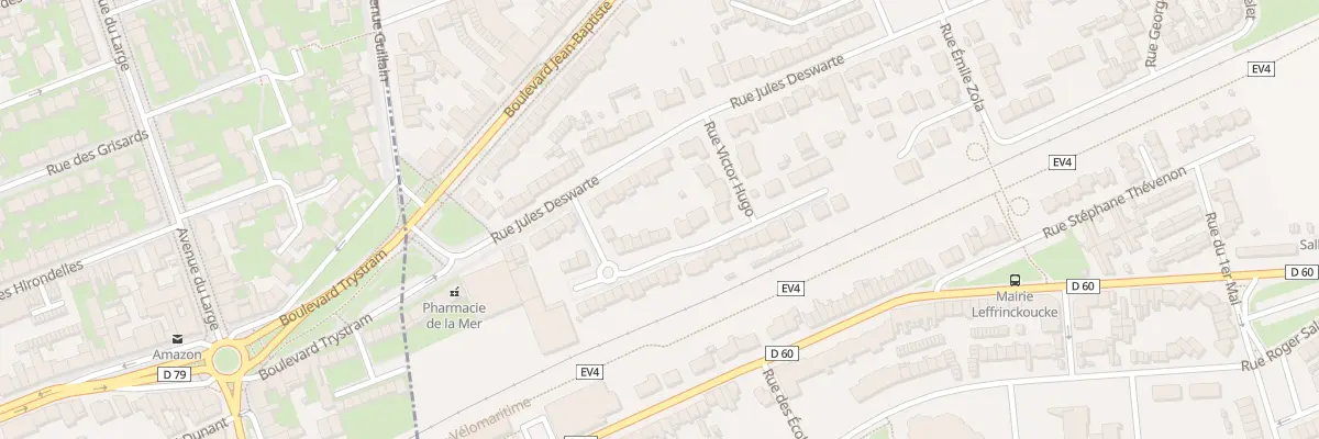 Plan du 191 Rue Maxence Vandermeersch à Leffrinckoucke
